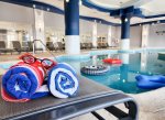 Two indoor pools allow everyone plenty of space to spread out and have fun year round